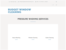 Tablet Screenshot of budgetwindowcleaning.com